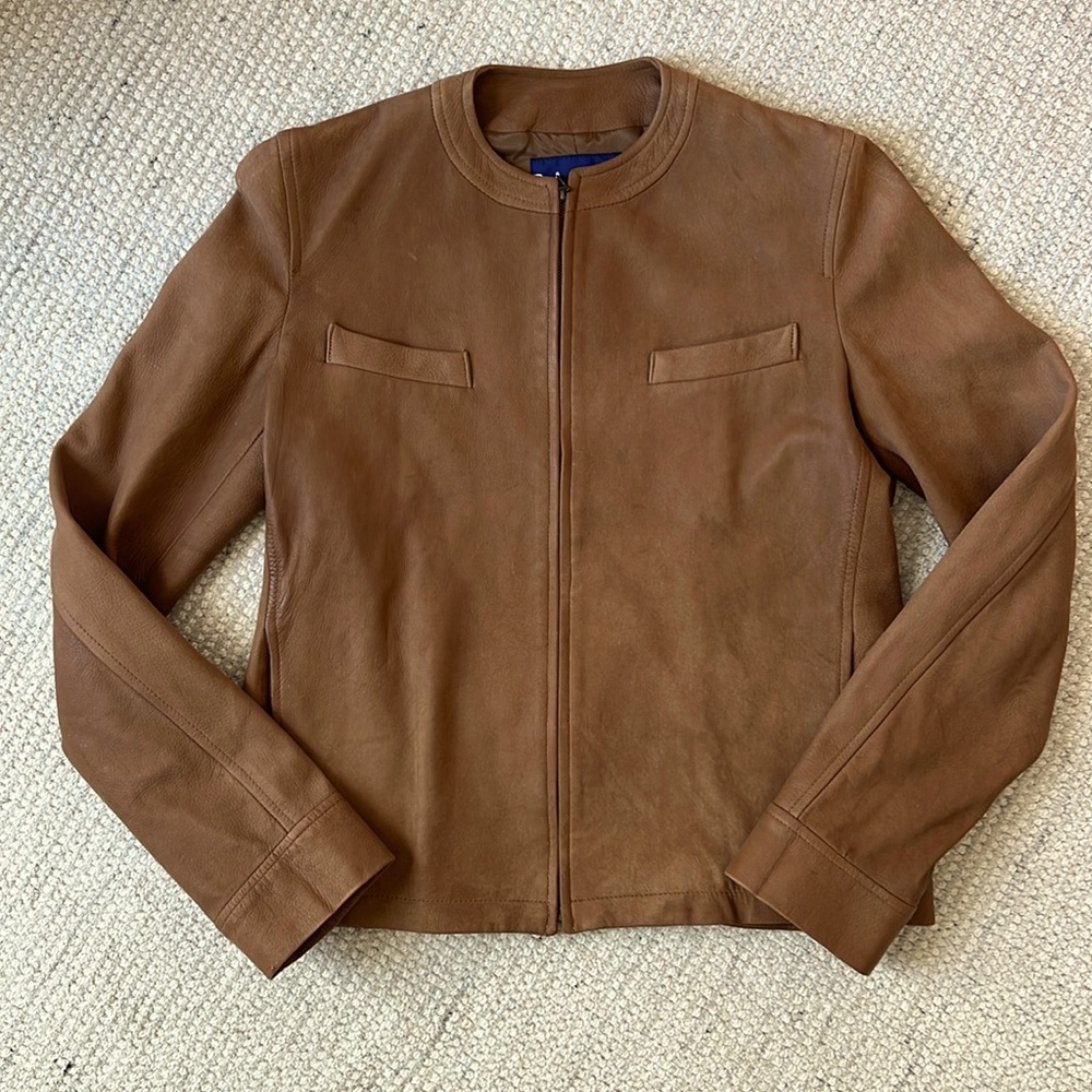 Vintage Ralph Lauren leather jacket, size 4